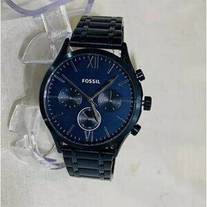 Fossil BQ2403 Fenmore Multifunction Navy Stainless Steel Watch BQM2403